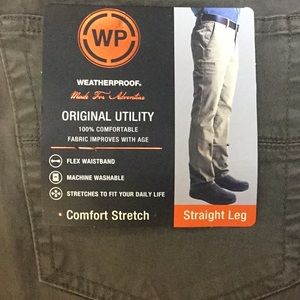 weatherproof men's 5 pocket utility pants